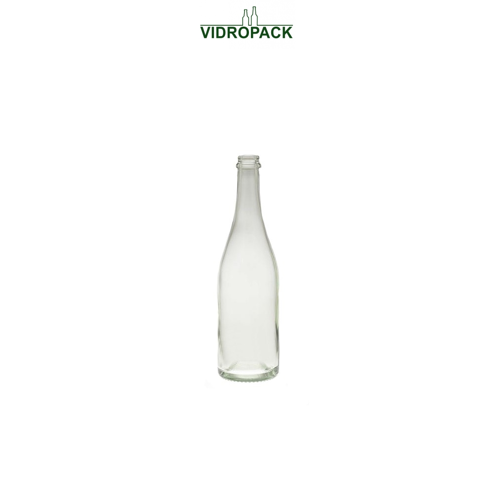 750 ml champagneflaske / ciderflaske klar- 640 gram til prop / kapsel 29 mm