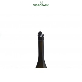 Vinolok glaskurk zwart Low Top 18.5 mm