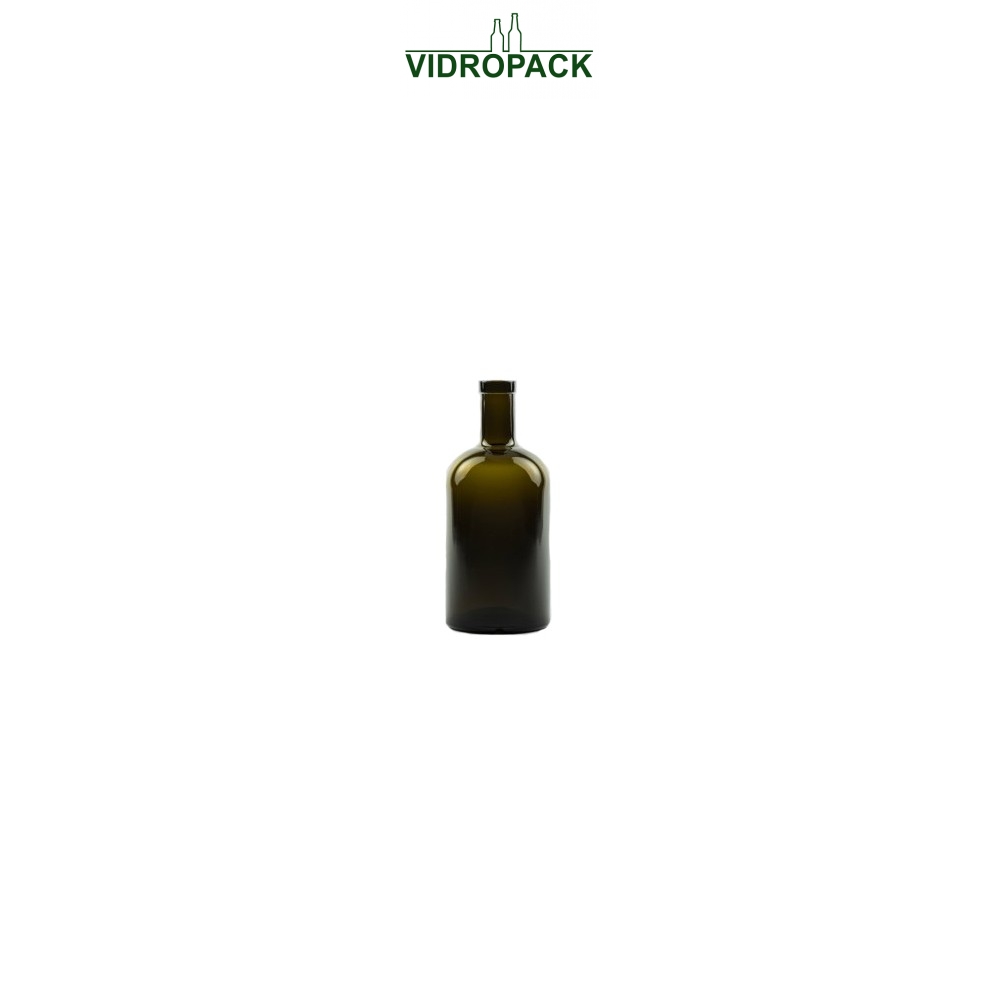 Likeurfles Apotheker 50cl 500 ml Antiek groen glas fles kurk monding