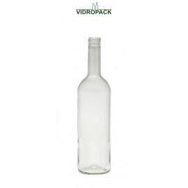 Bordeaux Classic vinflaske 75cl 750 ml klar MCA skruelåg 28mm