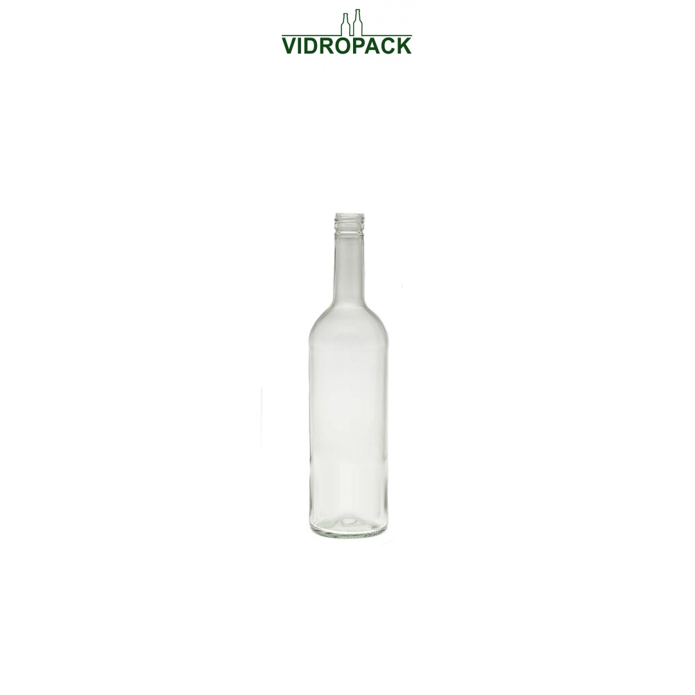 Bordeaux Classic vinflaske 75cl 750 ml klar MCA skruelåg 28mm