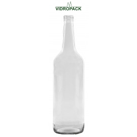 1000 ml Straight neck bottle Flint PP28 finish