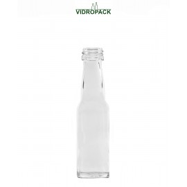 20 ml krophals fles helder glas met schroefdop monding 18mm (PP18)