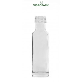 20 ml krug fles helder glas met schroefdop monding 18mm (PP18)