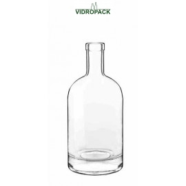 200 ml nocturne likeurfles helder glas fles met kurk monding