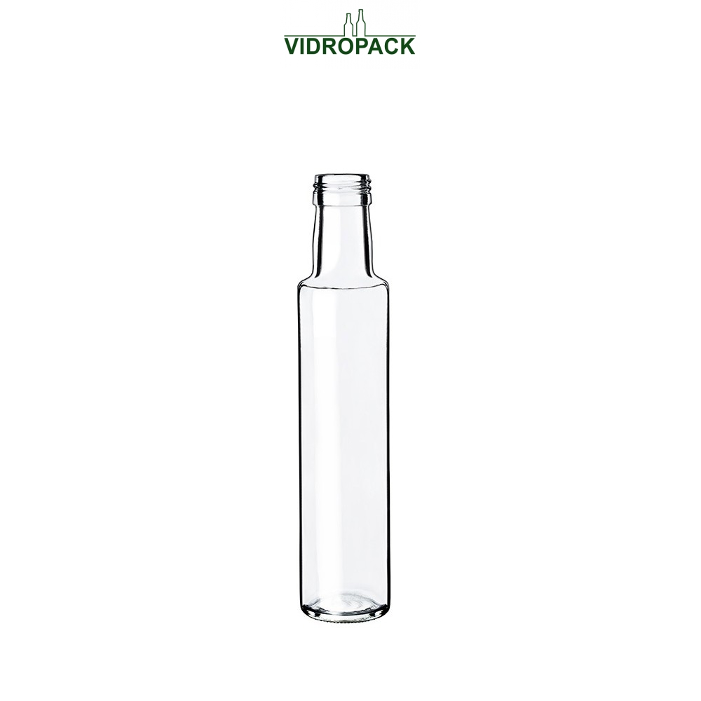 250 ml Dorica weiße Flasche mit Schraubverschluss 31,5mm Mündung