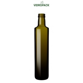 500 ml dorica olieflaske antikgrøn til 31,5mm skruelåg