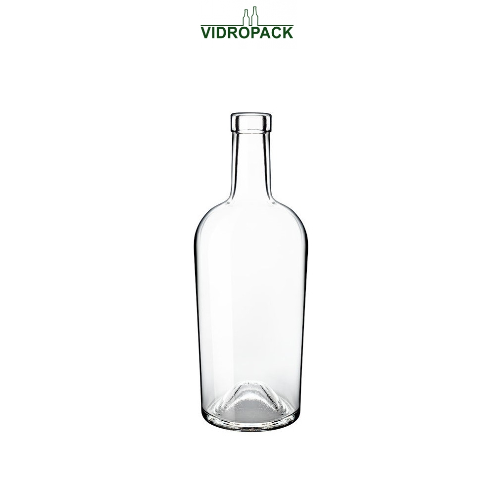 500 ml Bordeaux Regine helder glas met kurk monding