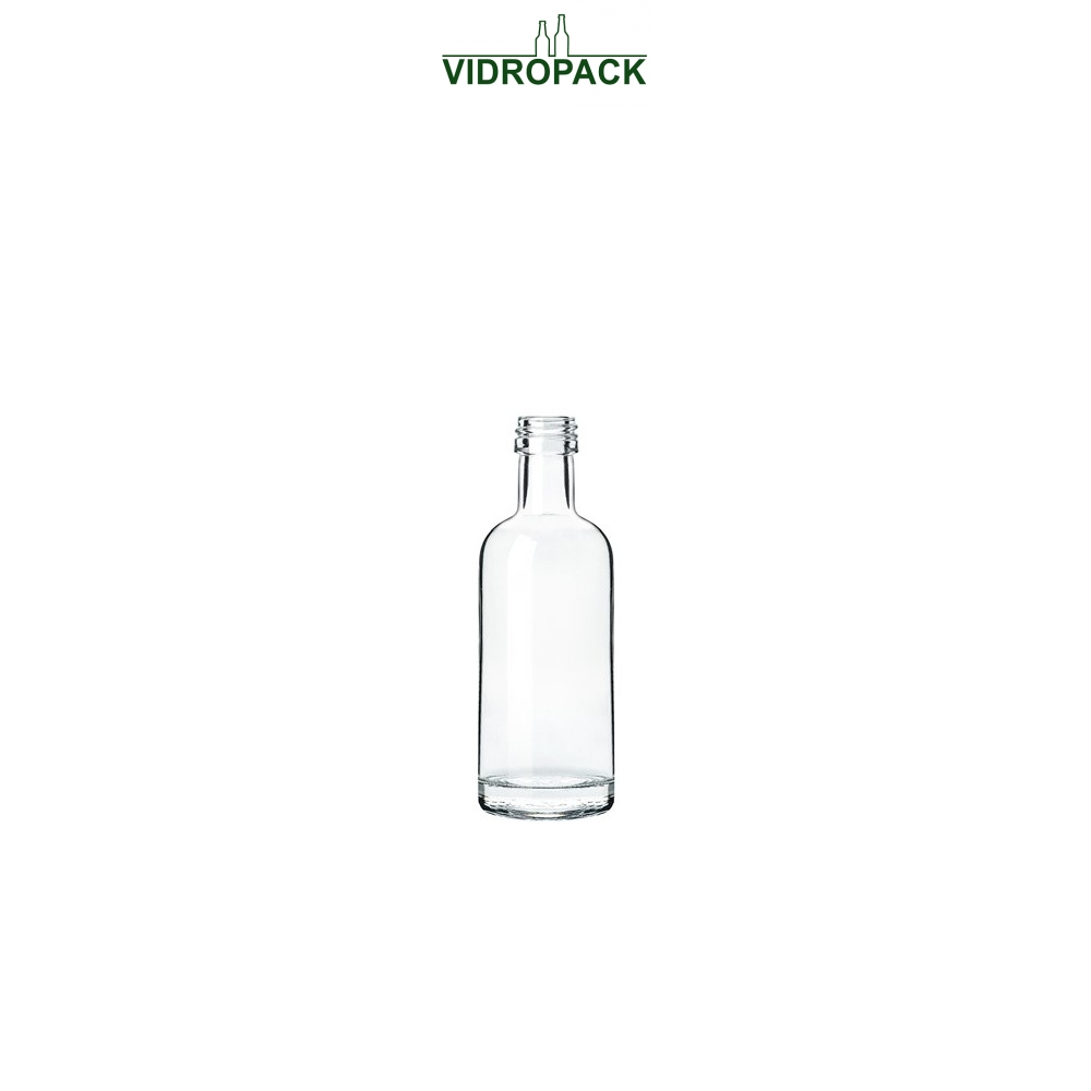 50 ml aspect weiße Flasche mit Schraubverschluss PP18 Mündung