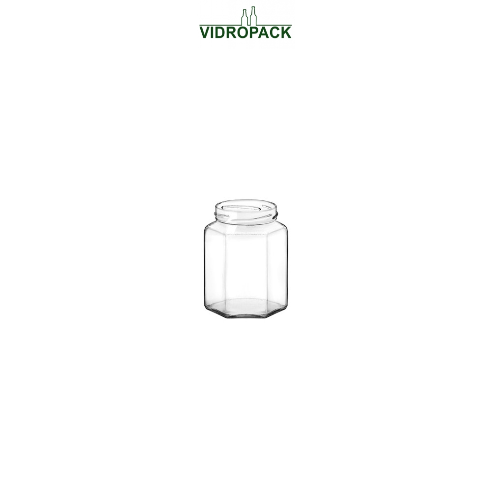 191 ml sylteglas / konservesglas 6-kantet klar til twist off 58 skruelåg