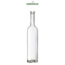 1000 ml bordeaux weiße flasche mit oberband mündung