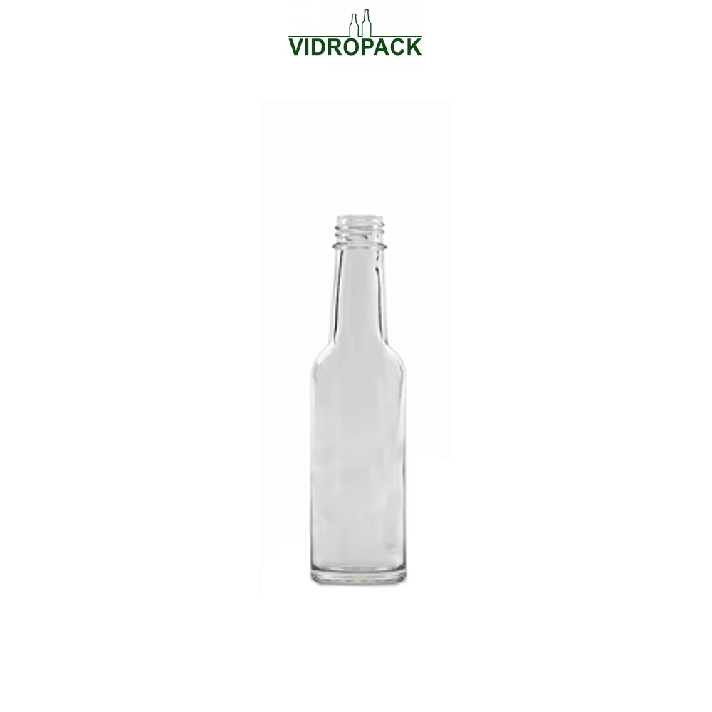 150 ml sauce helder glas fles med 25 mm schroefdop monding (GL25)