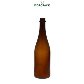 750 ml Bier Belgien bierfles bruin met kroonkurk 29mm monding