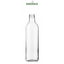 330 ml frisdrank fles helder glas met schroefdop monding MCA 28mm