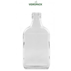 200 ml weiße Taschenflasche mit Schraubverschluss PP28 Mündung