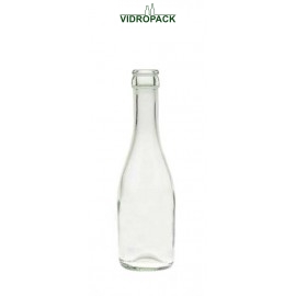 200 ml sekt fles helder glas kroonkurk monding 26 mm 