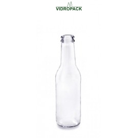 200 ml Sodawater glass bottle flint crown cork finish 26mm (CC26)