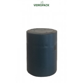 heat shrink capsules 31,5 x 40 mm dark blue- closed with horizontal tear-tab