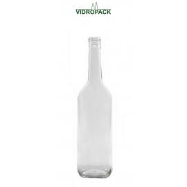 700 ml Geradhals fles helder glas schroefdop monding PP28