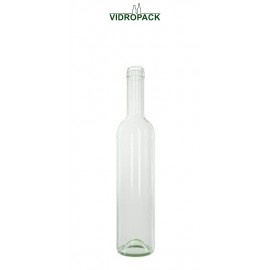 500 ml Bordolese wijnfles helder glas fles met kurk monding (BM)