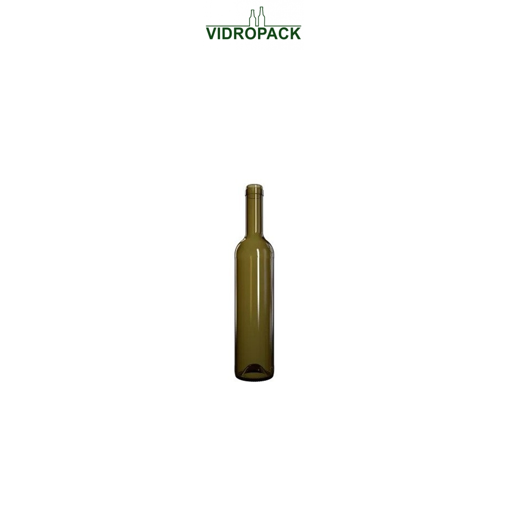 500 ml bordolese vinflaske antik grøn til prop eller t-prop BM munding