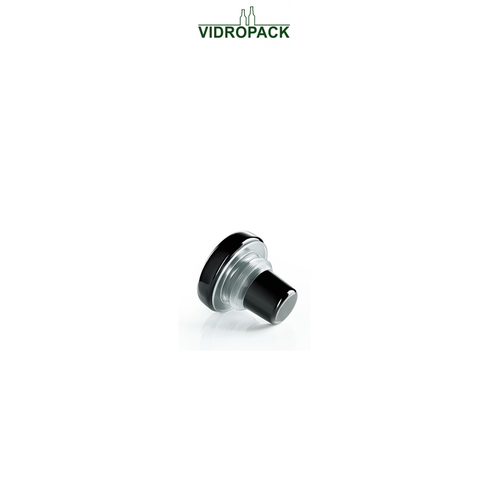 Vinolok glasprop 18.2 mm sort Low Top