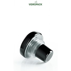 Vinolok glasprop 18.5 mm sort Low Top