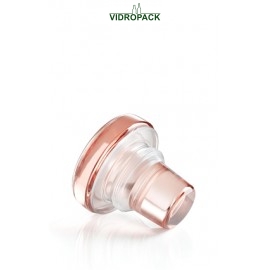 vinolok glas stoppers 18.2 mm rose low top