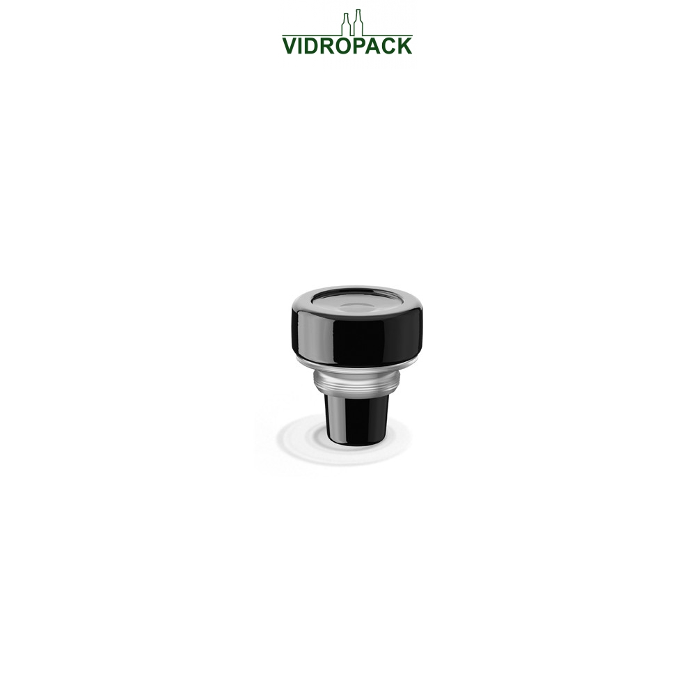 vinolok glas stoppers black high top 17.5 mm
