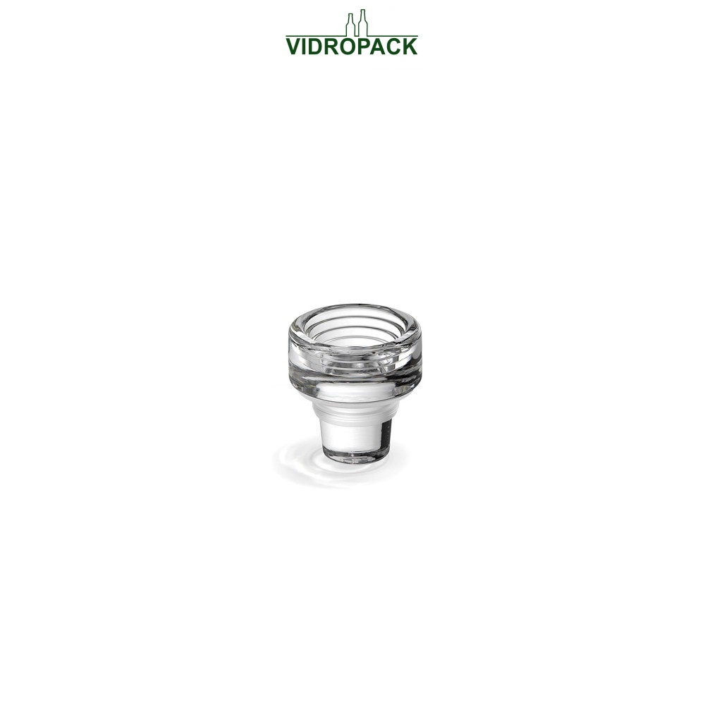 Vinolok terra glaskurk 21.5 mm helder