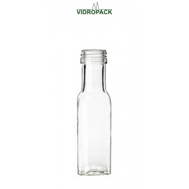 100 ml Marasca Klarglas Flasche mit Schraubverschluss PP31,5 Mündung