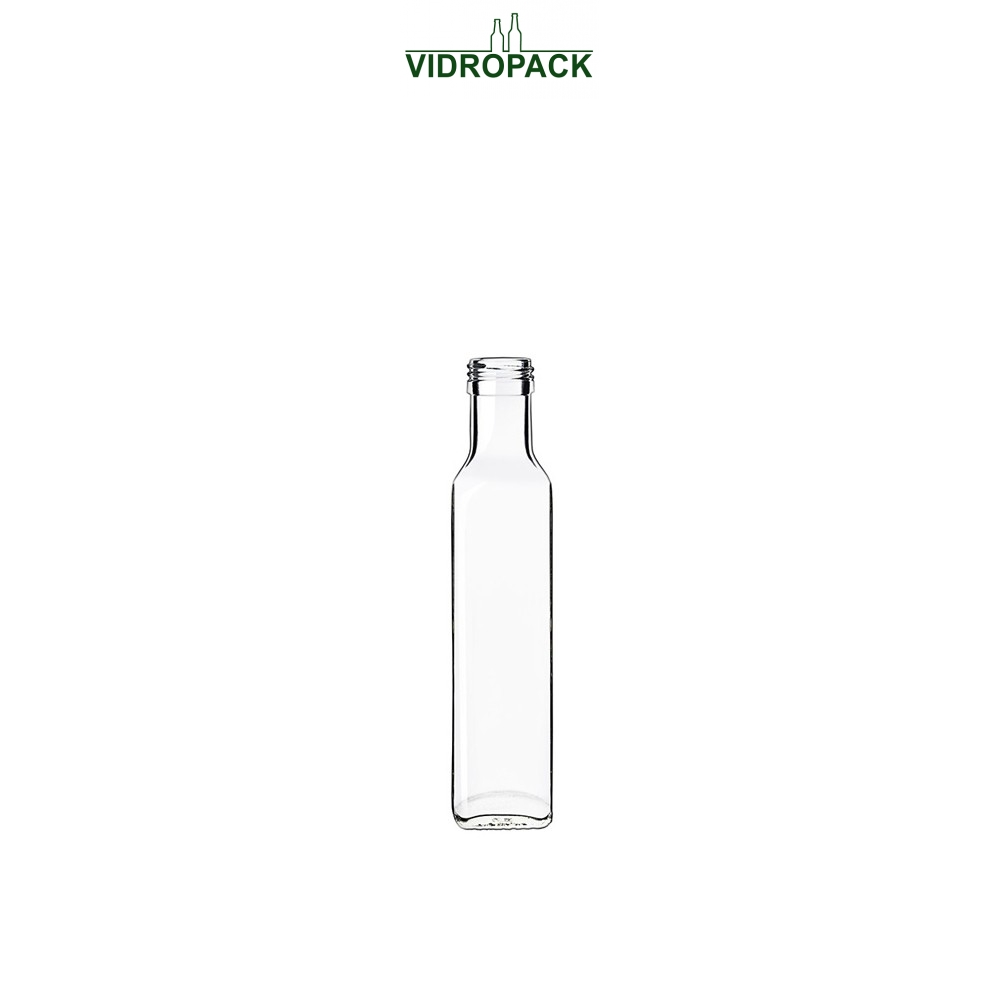 250 ml Marasca Klarglas Flasche mit Schraubverschluss PP31,5 Mündung