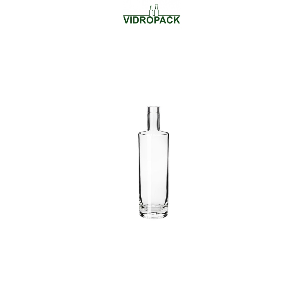 500 ml claire ronde likeurfles helder glazen fles met kurk monding