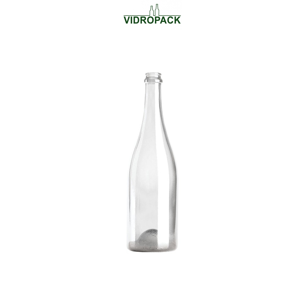 750 ml champagneflaske Klar - 835 gram til prop / kapsel 29 mm