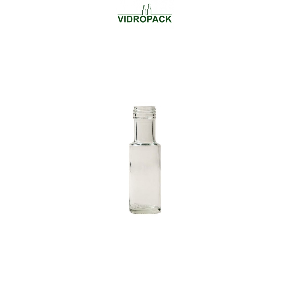 100 ml Dorica Klarglas Flasche mit Schraubverschluss PP31,5 Mündung