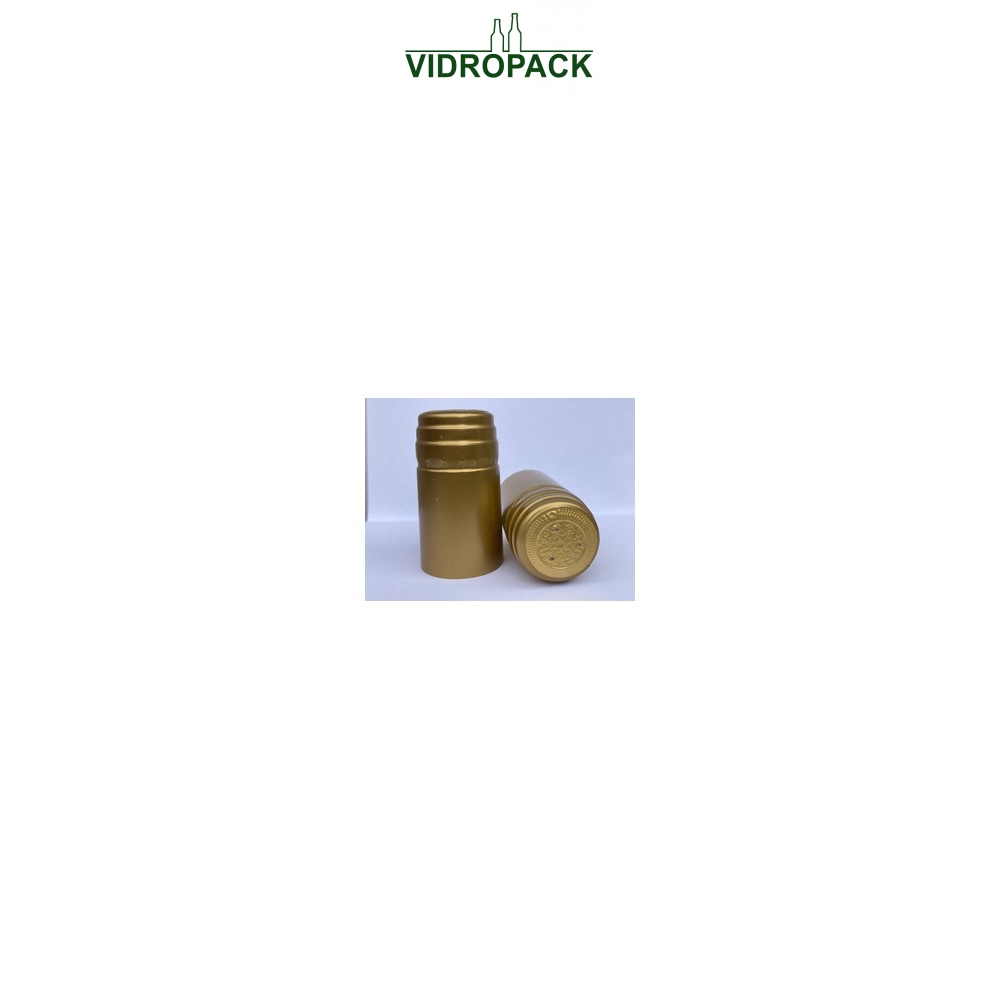 krimpcapsules  31 x 60 mm goud - gesloten top met afscheurstrip