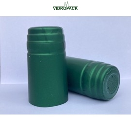 heat shrink capsules 31 x 60 mm green - closed top with horizontal tear-tab