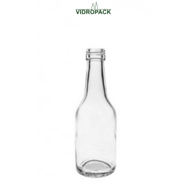 100 ml Geradhals fles helder glas schroefdop monding PP22