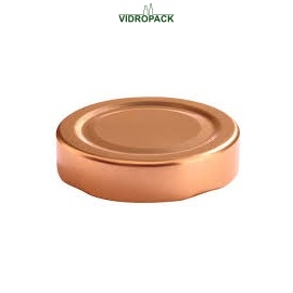 Twist off lid 58 deep copper - Pasteurization (no button)