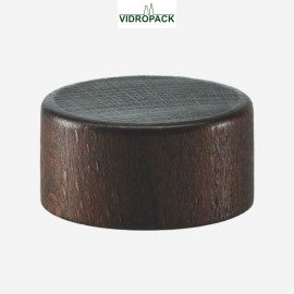 GPI 400/28 drehverschlüsse natur Holzkappe braun-lackiert (32x16mm)