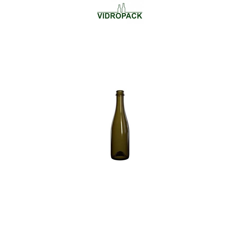 375 ml champagneflaske / ciderflaske antikgrøn til prop eller kapsel 29mm