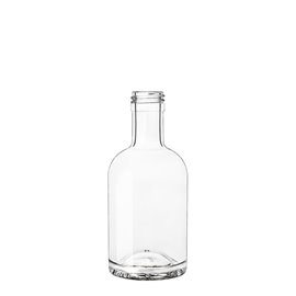 200 ml nocturne likeurfles helder glas schroefdop monding (PP28)
