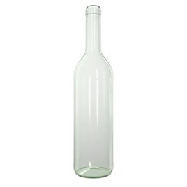 750 ml Bordeaux Classic wijnfles helder glas met kurkmonding (BM)