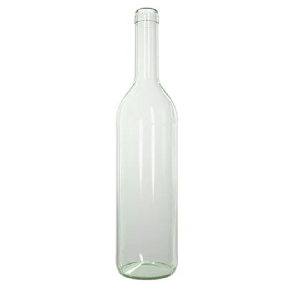 750 ml bordeaux classic vinflaske klar til prop eller t-prop med BM munding