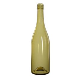 750 ml Bourgogne wijnfles Feuille morte glas schroefdop monding BVS