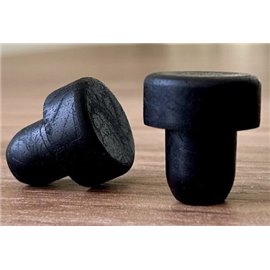 Bar-top stoppers 19 mm syntetic black (30x15 mm top)