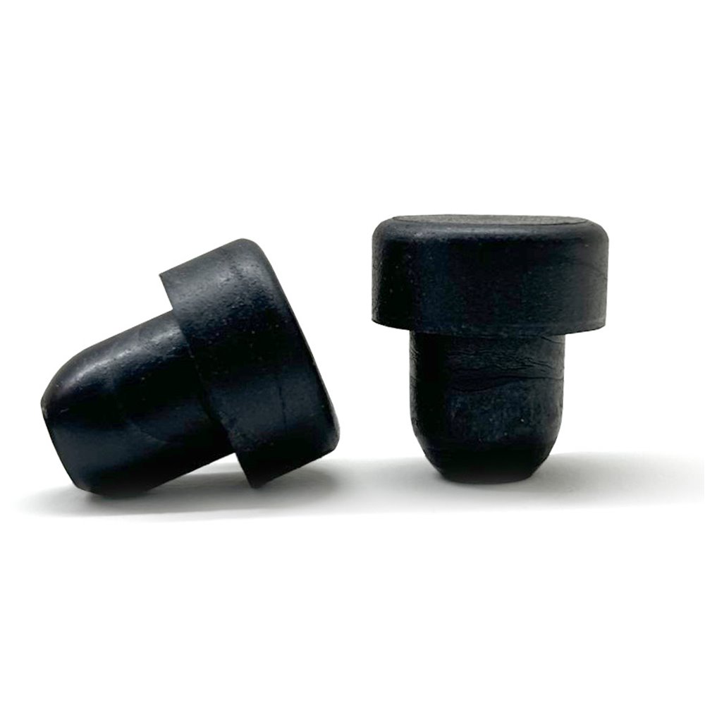 T-kurk 14 mm zwart syntetisch med syntetisch top (23x10 mm)