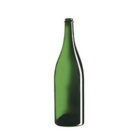3000 ml champagneflaske magnum jeroboam grøn -  til prop / kapsel 36mm