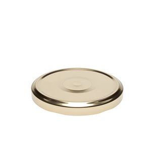 Twist off deksel 82 mm goud - sterilisatie- met klik