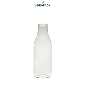 1000 ml Weithalsflasche weiße Flasche Twist Off 48 Verschluss